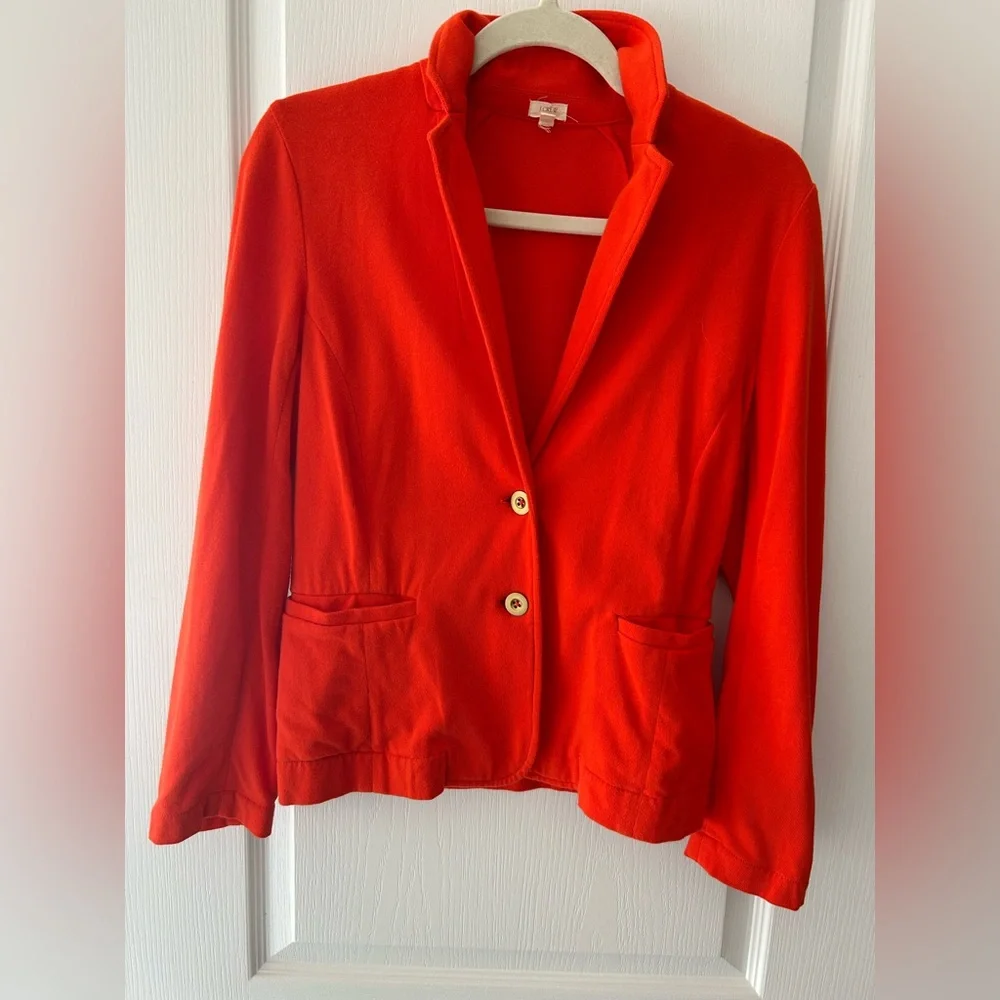 J. Crew Bold knit Blazer